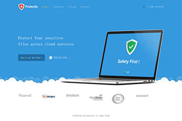安全软件公司网站模板是一款基于HTML5+CSS3制作的软件公司官网模板