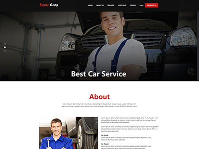 宝马汽车维修站网站模板是一款适合汽车维修修理公司网站模板下载