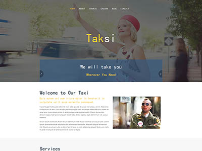 的士行业公司网站模板是一款HTML模板，适合的士出租车行业网站模板下载